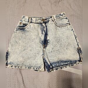 Vintage Rio Acid Wash Blue Jean  Shorts  High Rise 27" Waist